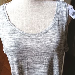 NWT Maternity Grey/Black Sleeveless Top Size Large
